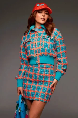 Hot Le Cruel Ameda Turquesa Traje