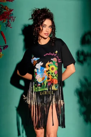 New Le Cruel Baranoa Negra Camiseta