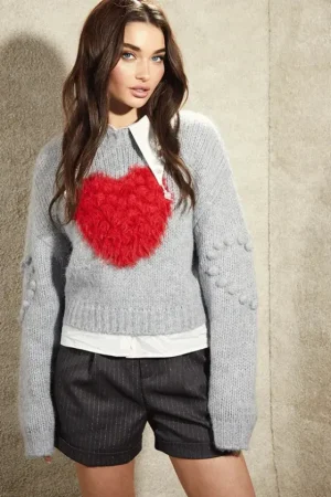 Hot Le Cruel Corazón Gris Jersey