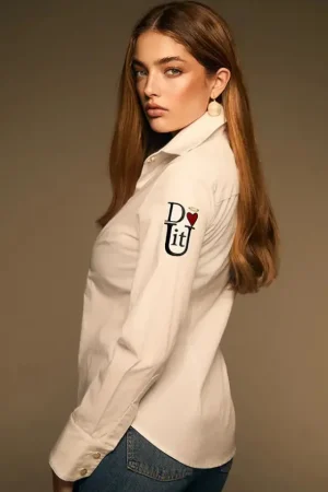 Discount U Do It Corazón White Camisa UDoIt