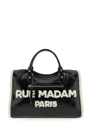 Outlet Rue Madam Shine Tote Negro Bolso