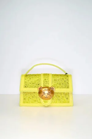 Online Rue Madam Teddy It Crystal Amarillo Bolso  