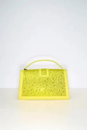 Online Rue Madam Teddy It Crystal Amarillo Bolso  