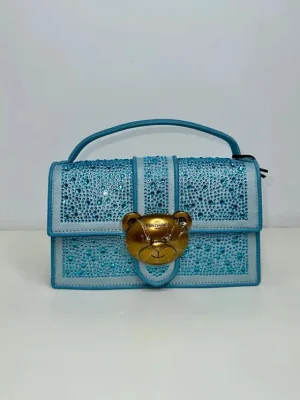 Best Rue Madam Teddy It Crystal Azul Bolso  