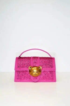 Outlet Rue Madam Teddy It Crystal Fucsia Bolso  
