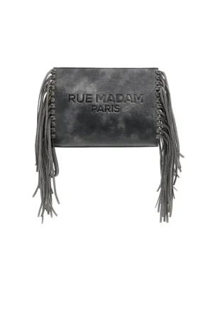 Online Rue Madam Texas Clutch Negro Bolso